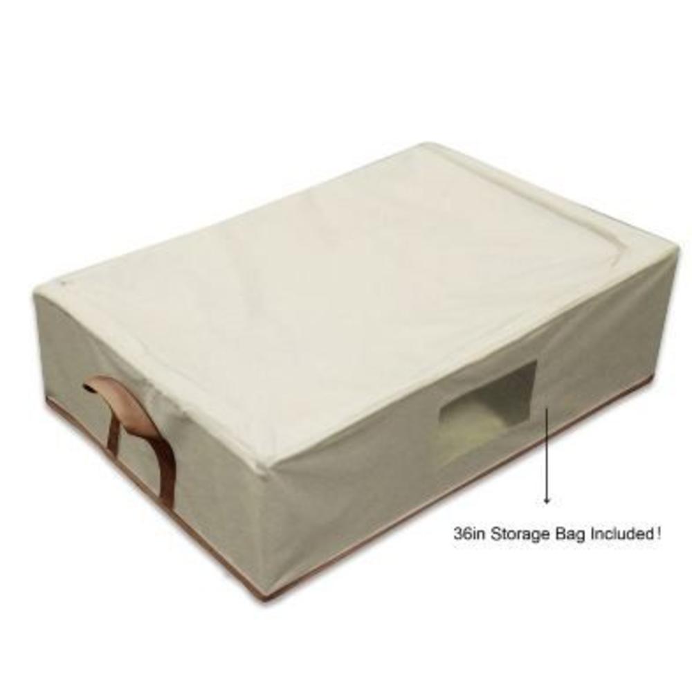 Night Therapy 6 Inch Youth Memory Foam Complete Full Mattress Set Tan