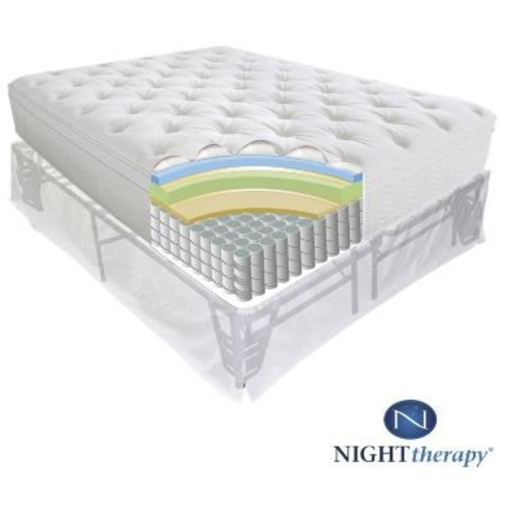 Night Therapy 12 Inch Spring Mattress Complete Set Queen