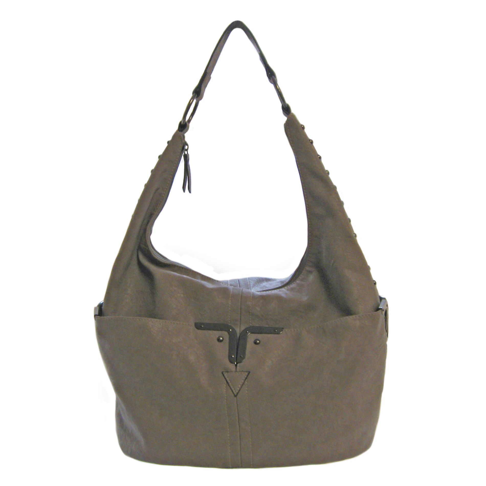 Covington Women's Studded Hobo Handbag