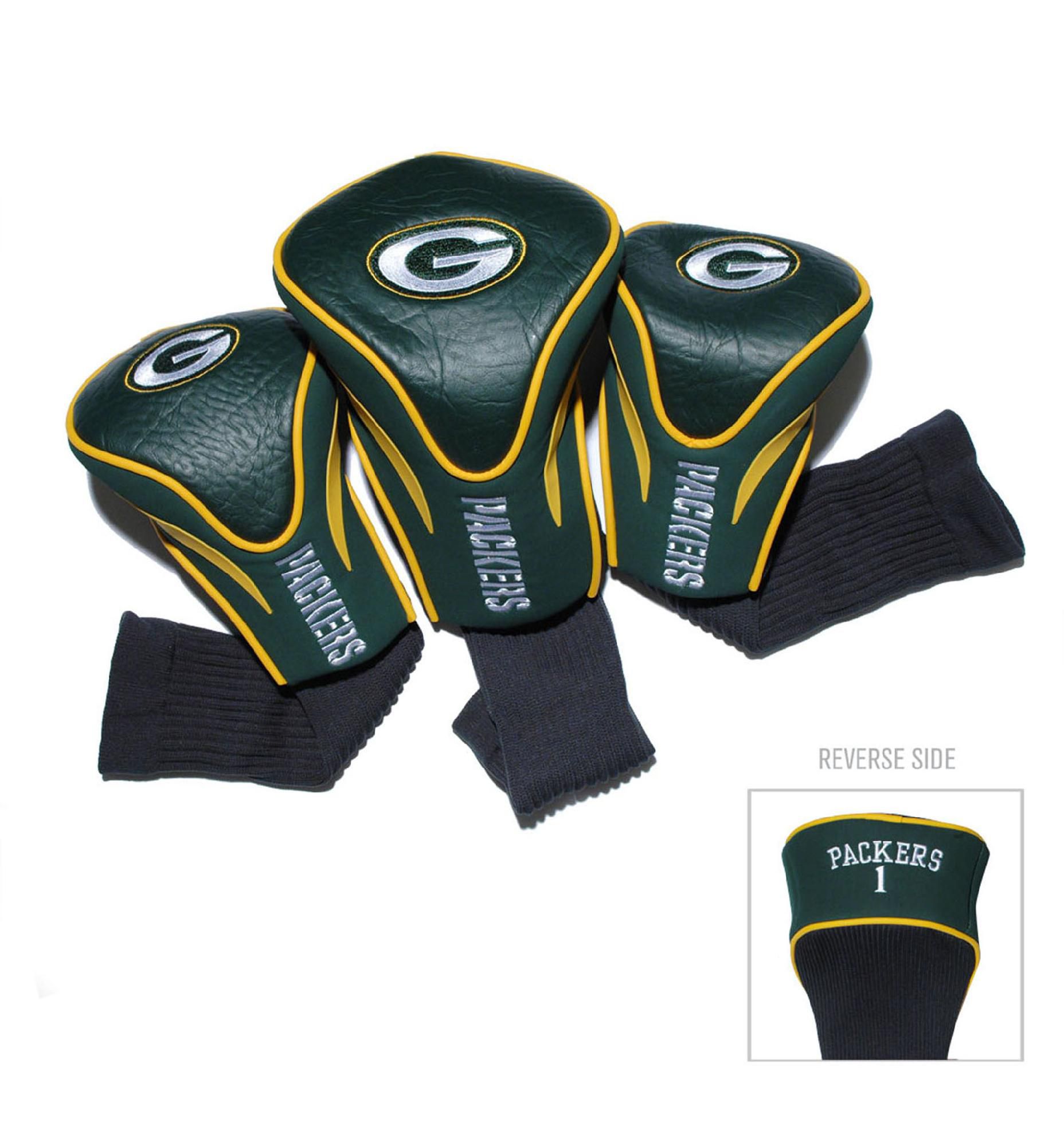 Team Golf Green Bay Packers NFL Contour Wood Headcover Set