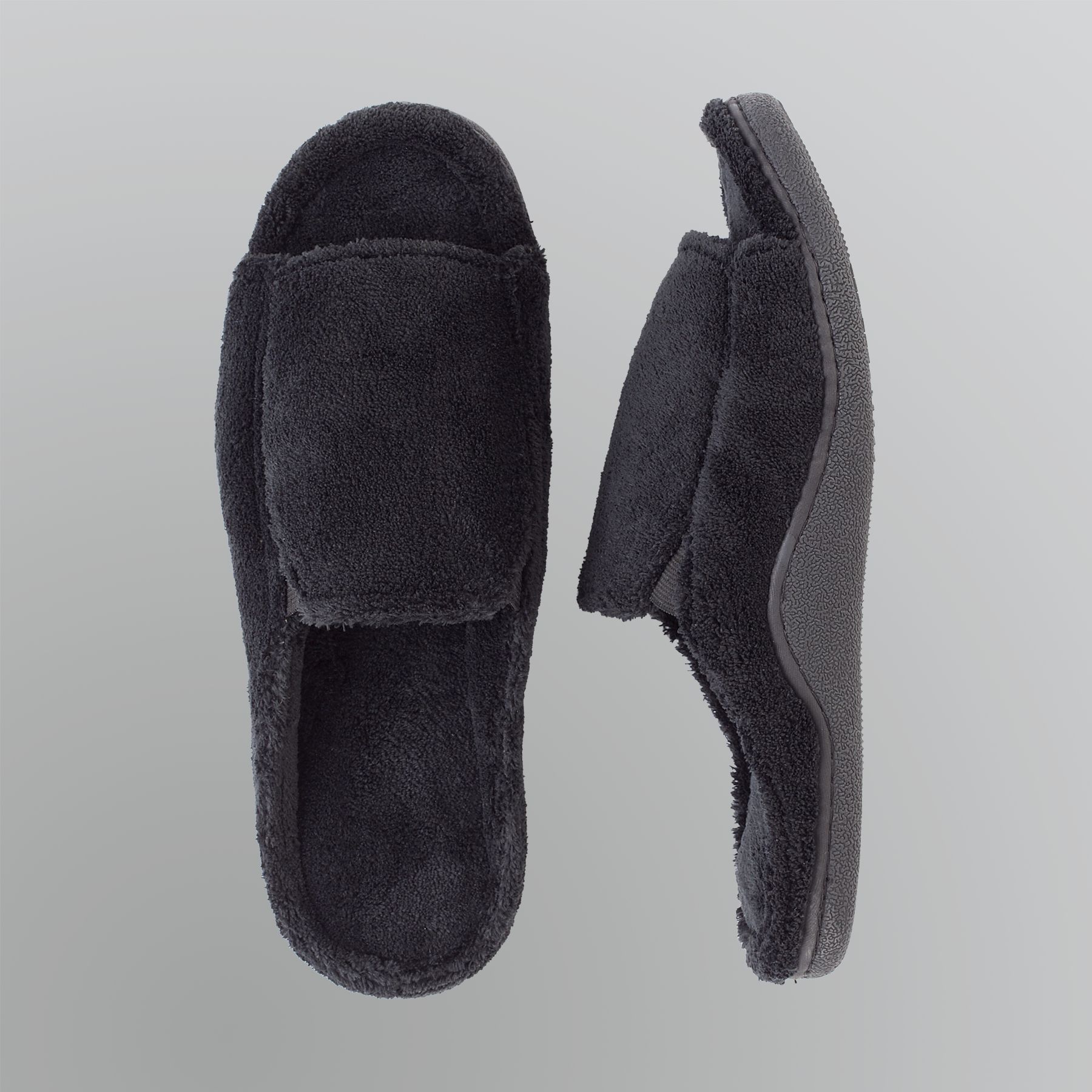 Isotoner Men's Micro Terry Slide Slippers
