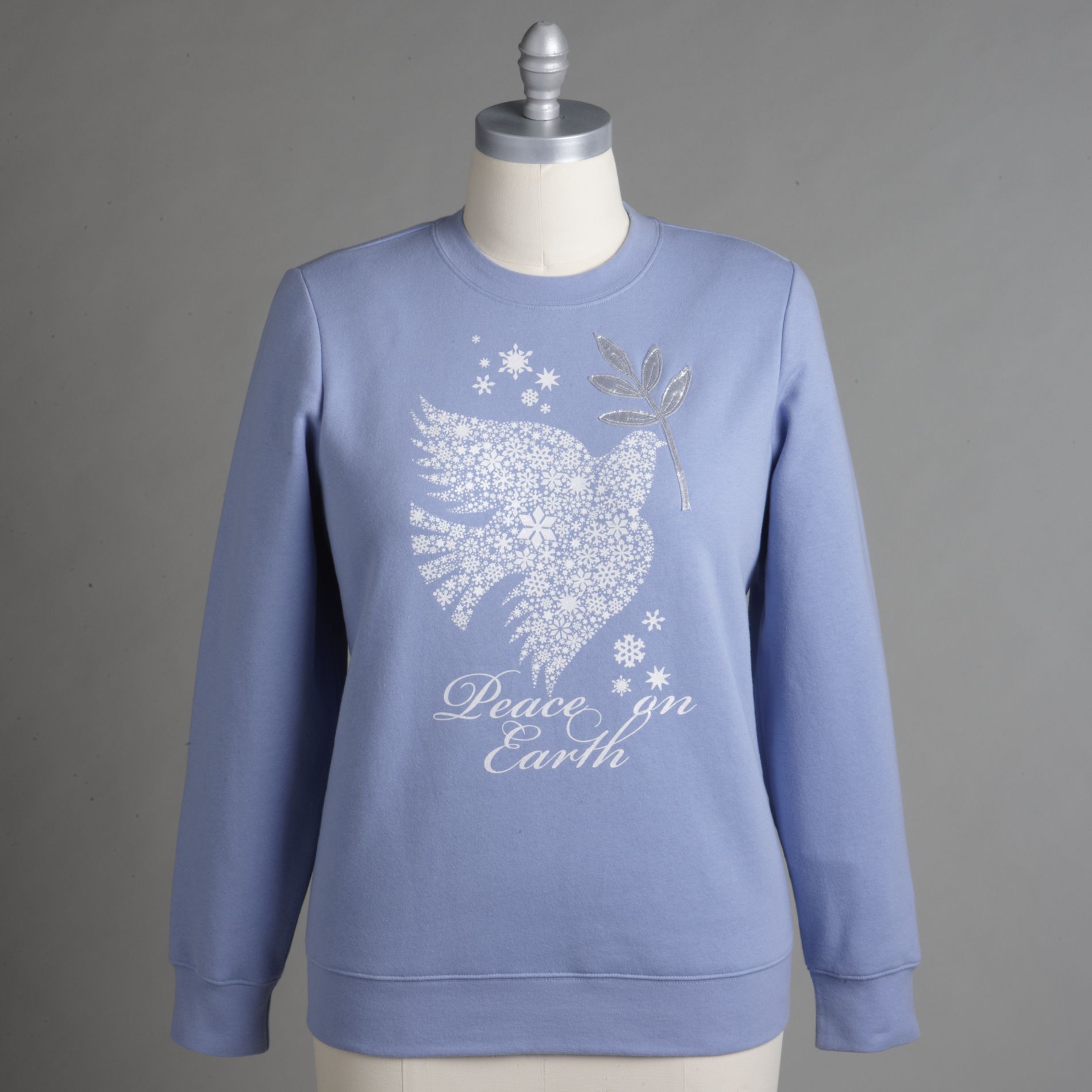 Holiday Editions Women's Plus Embellished Crewneck Sweatshirt