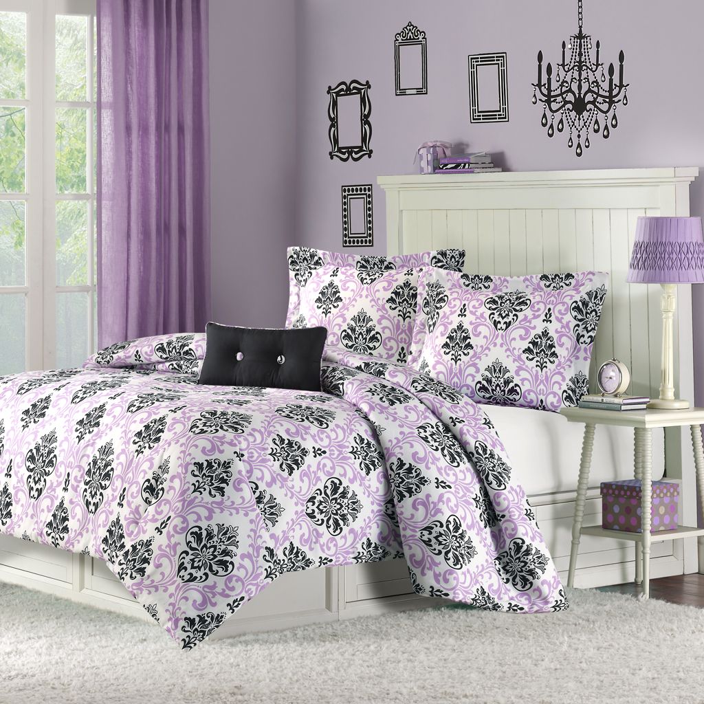 Mi Zone Megan Comforter Set in Purple Color