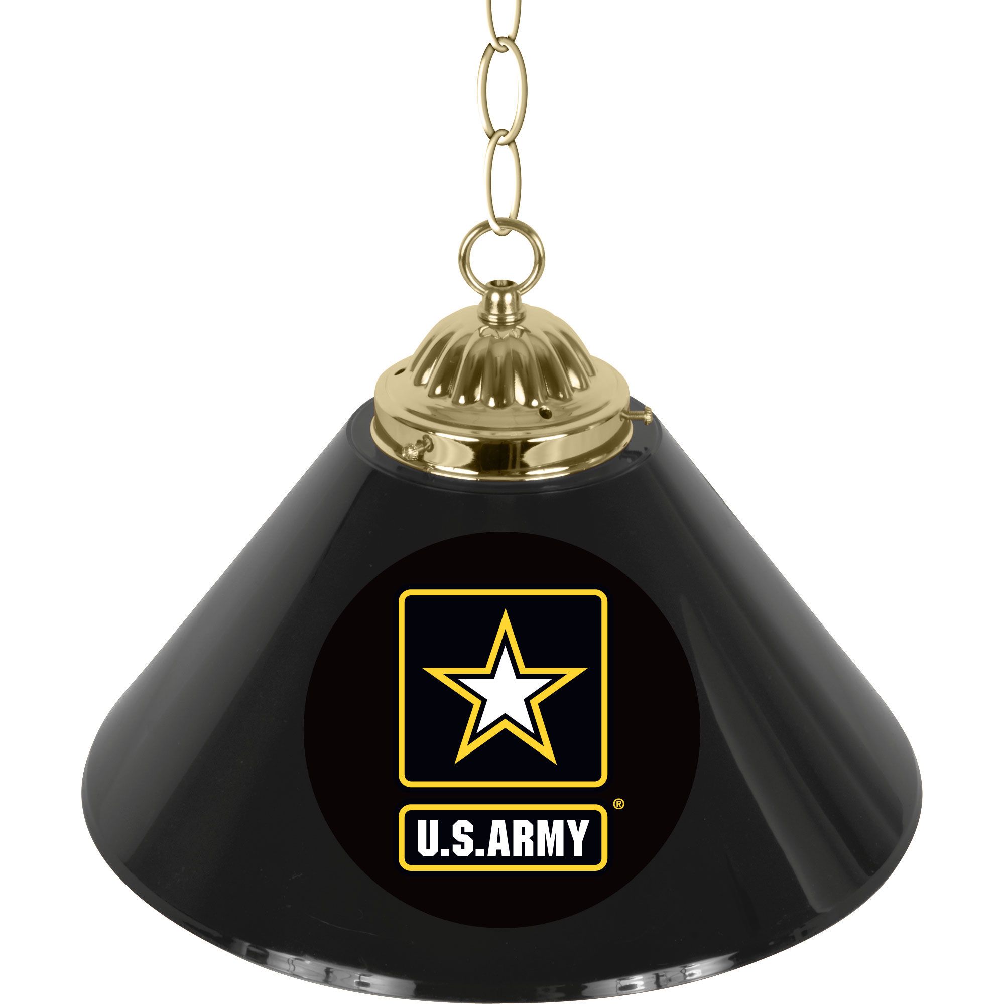 U.S. Army Single Shade Bar Lamp - 14 inch