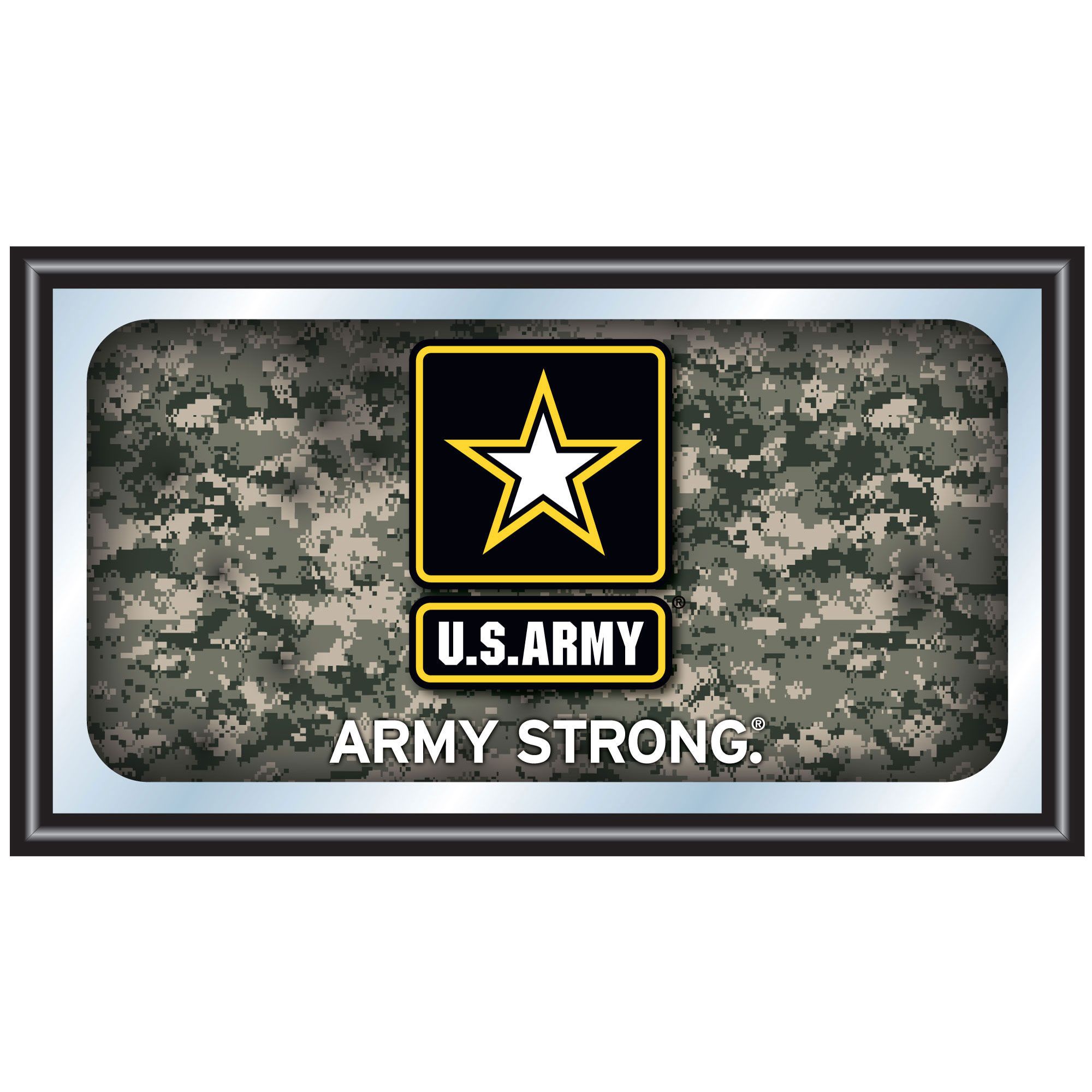 U.S. Army Digital Camo Framed Logo Mirror