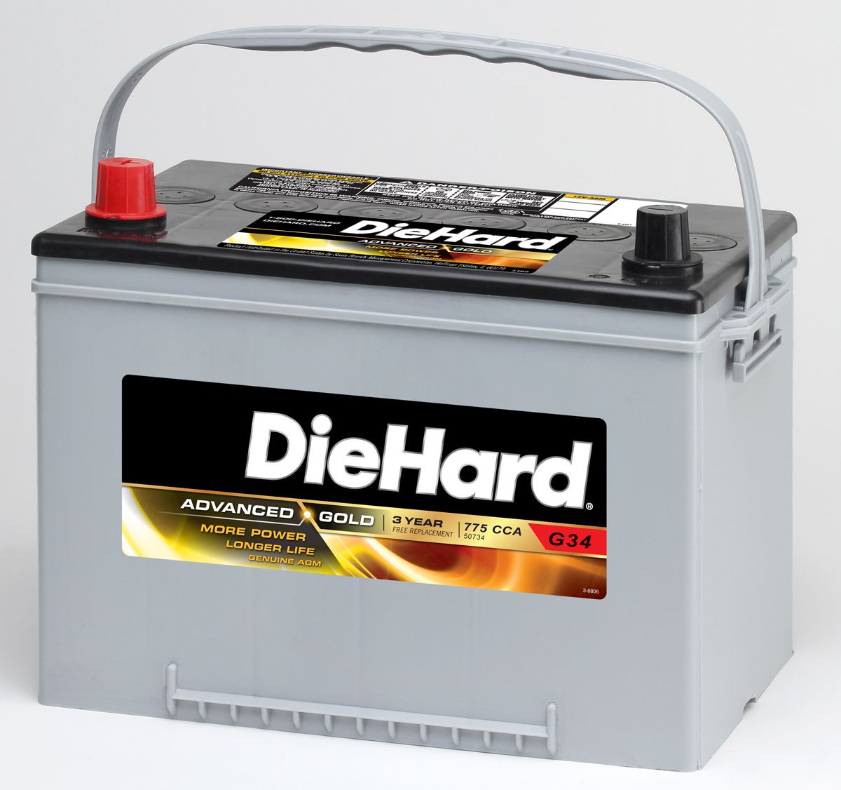 DieHard Gold AGM Automotive Battery - Group Size EP-34 (Price with Exchange)