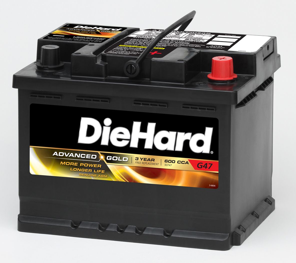 DieHard Gold AGM Automotive Battery - Group Size EP-47 (Price with Exchange)