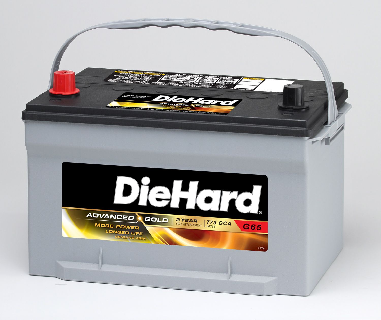 DieHard Gold AGM Automotive Battery - Group Size EP-65 (Price with Exchange)
