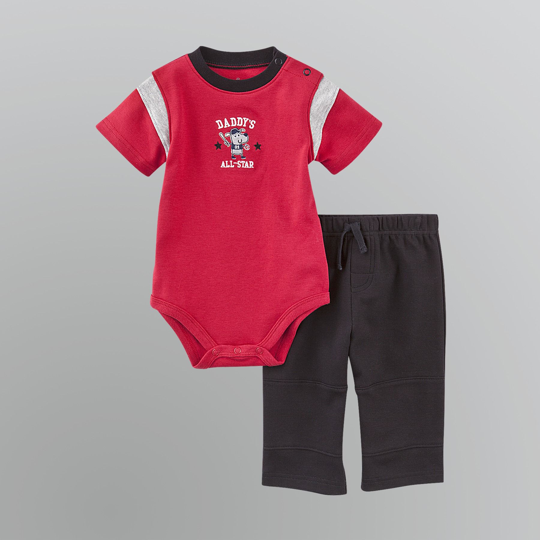 Small Wonders Infant Boy's Daddy's All-Star Knit Pant Set