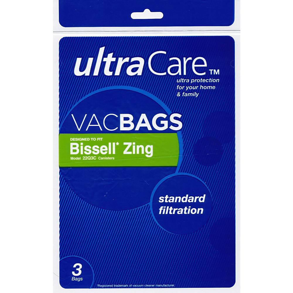 UltraCare 22Q3C Vacuum Bags for Bissell Zing Canister Vacuum