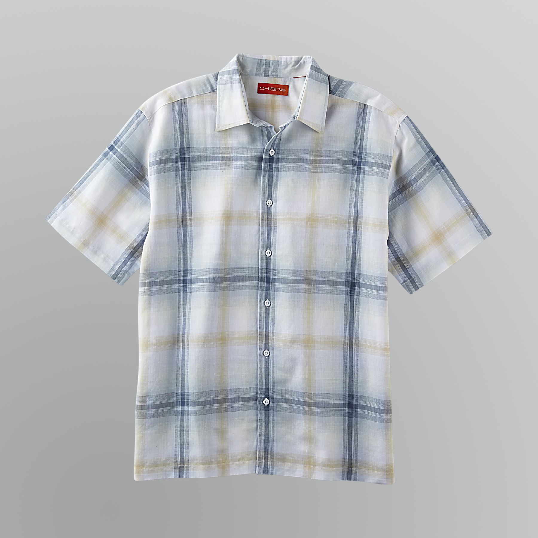 Chispa Men's Button-Up Plaid Shirt