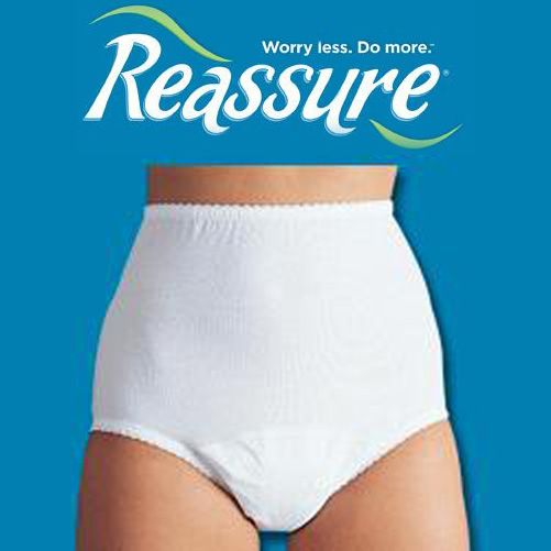 Reassure Reusable Security Panty, 6 pairs , Medium