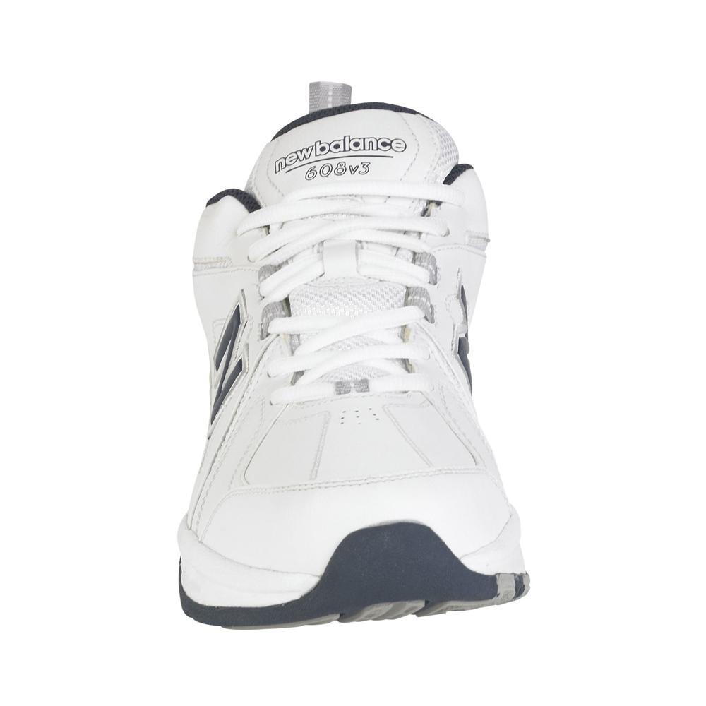 New Balance Men's 608V3 Cross Training Athletic Shoe - Wide Available - White/Navy