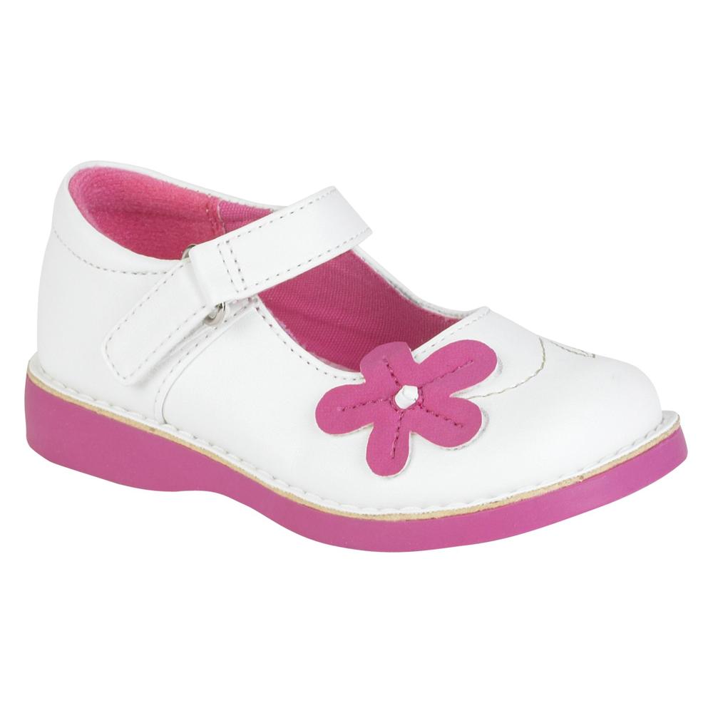WonderKids Toddler Girl's Alister Mary Jane Play Shoe - White