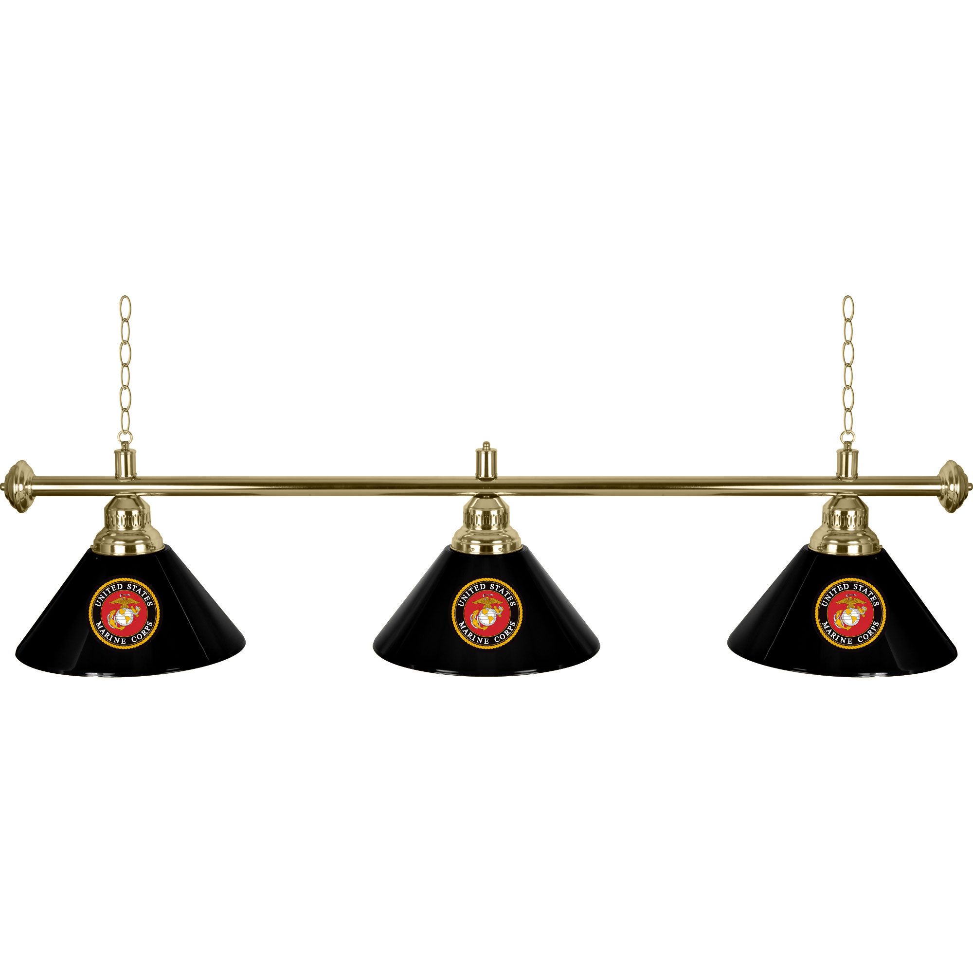 United States Marine Corps 3 Shade Billiard Lamp - 60 inches
