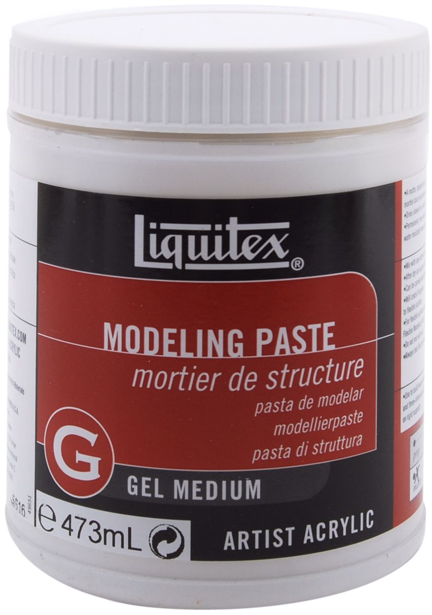 Reeves Liquitex Modeling Paste Gel Acrylic Medium, 16 Ounces
