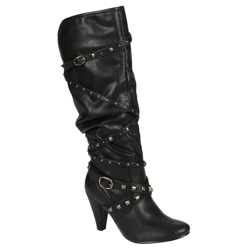 Italina Women's Reiley Slouch Boot - Black