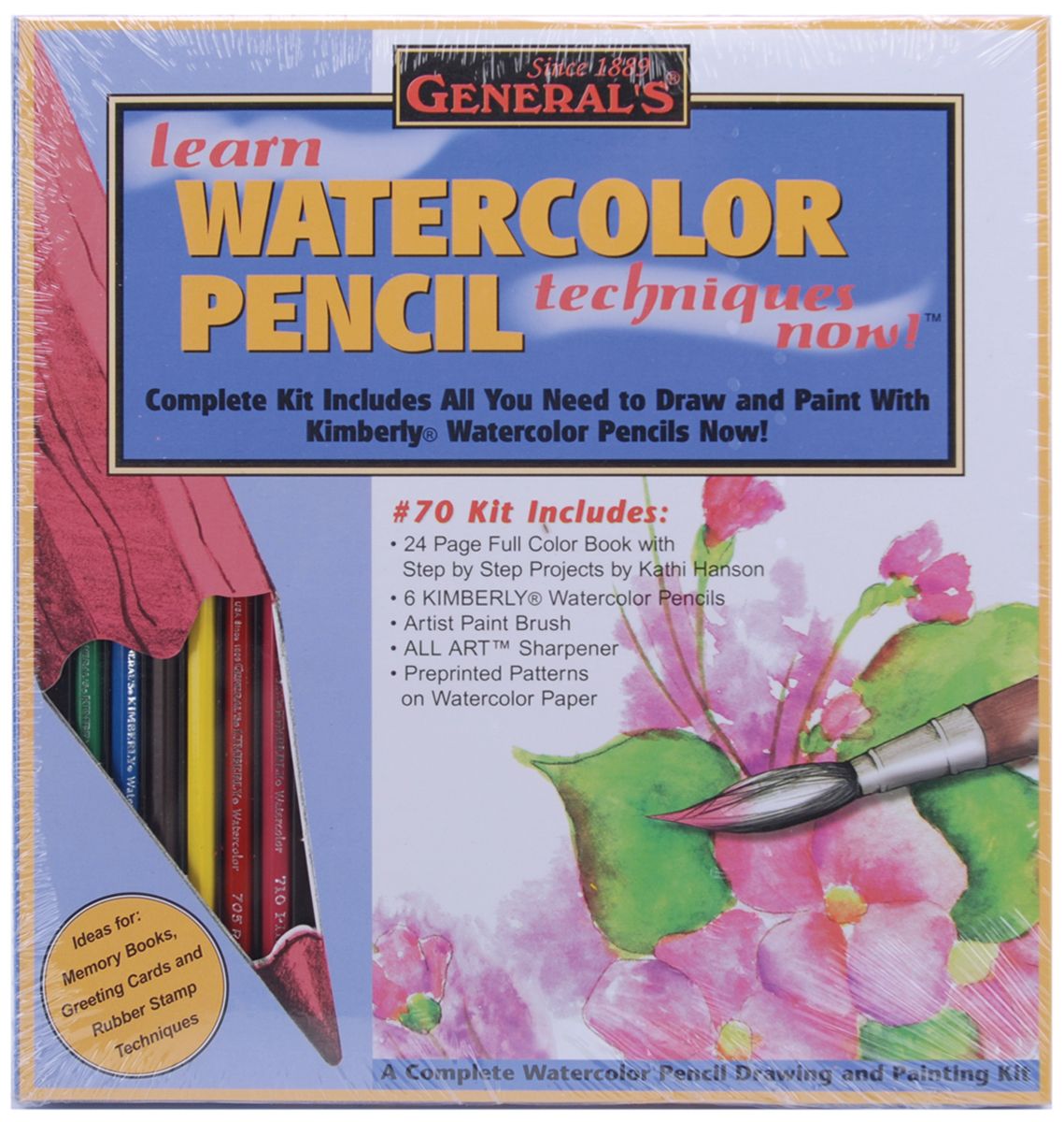 General's Learn Watercolor Pencil Techniques Now! Kit