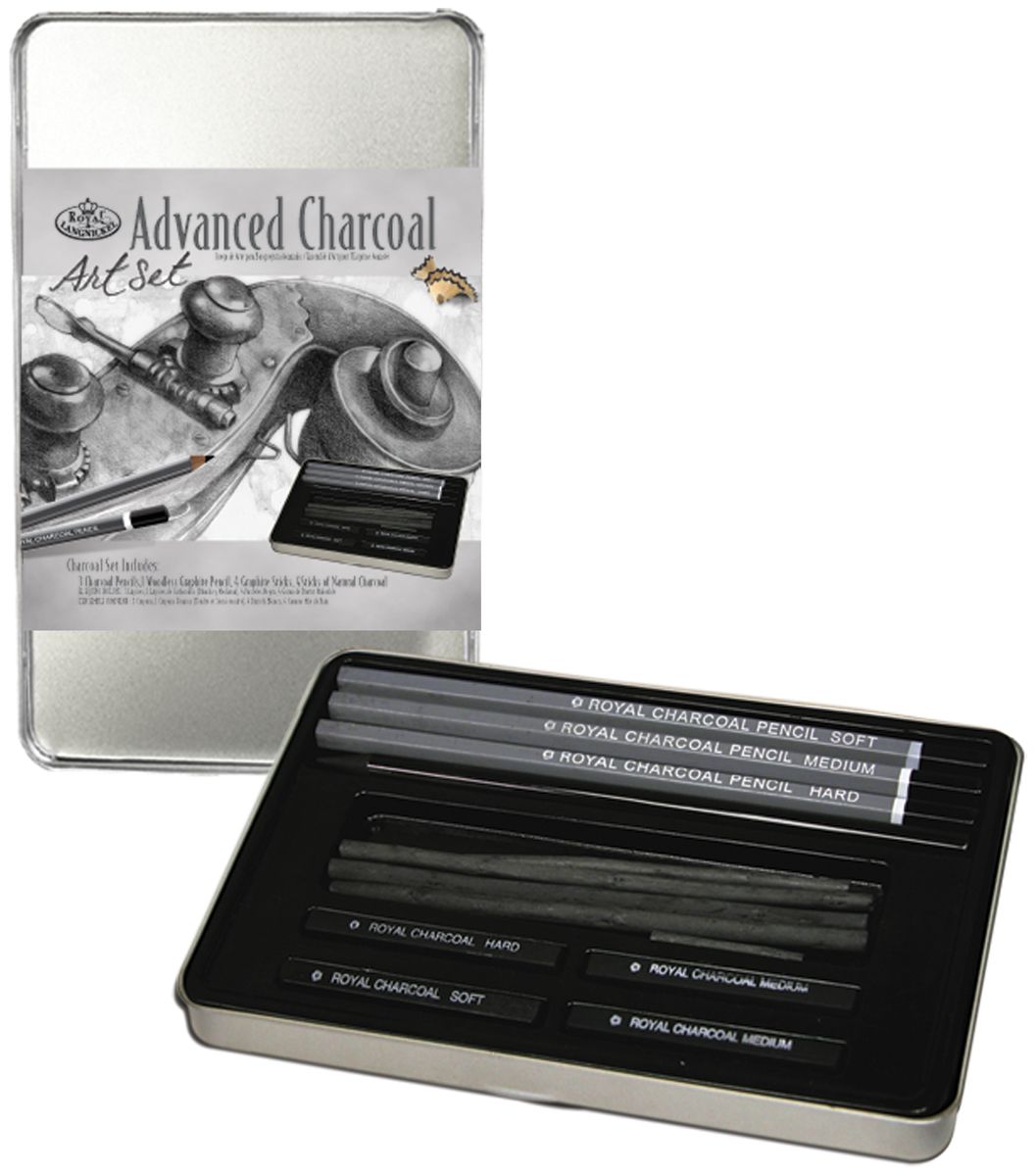 Royal Brush Advanced Charcoal Art Set W/Tin