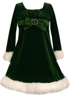 Ashley Ann Girl&#8217;s Dress Emma Santa Green