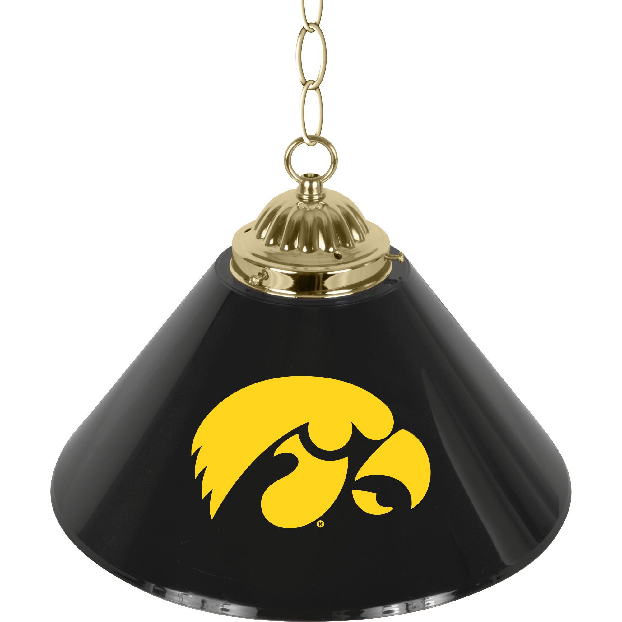Trademark Global The Iowa University 14 Inch Single Shade Bar Lamp