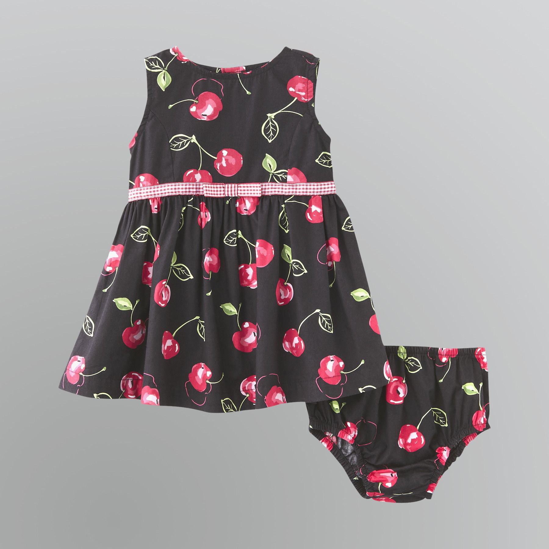 WonderKids Infant and Toddler Girl's Cherry Print Dress
