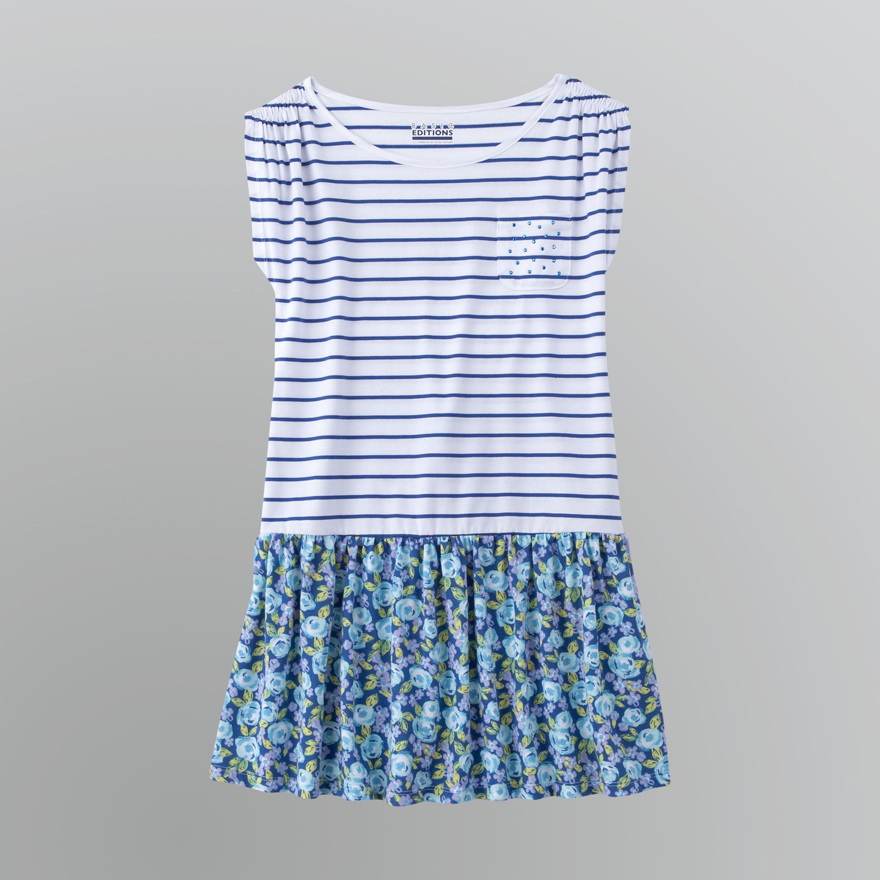 Basic Editions Girl's Plus Pocket T-Shirt Dress