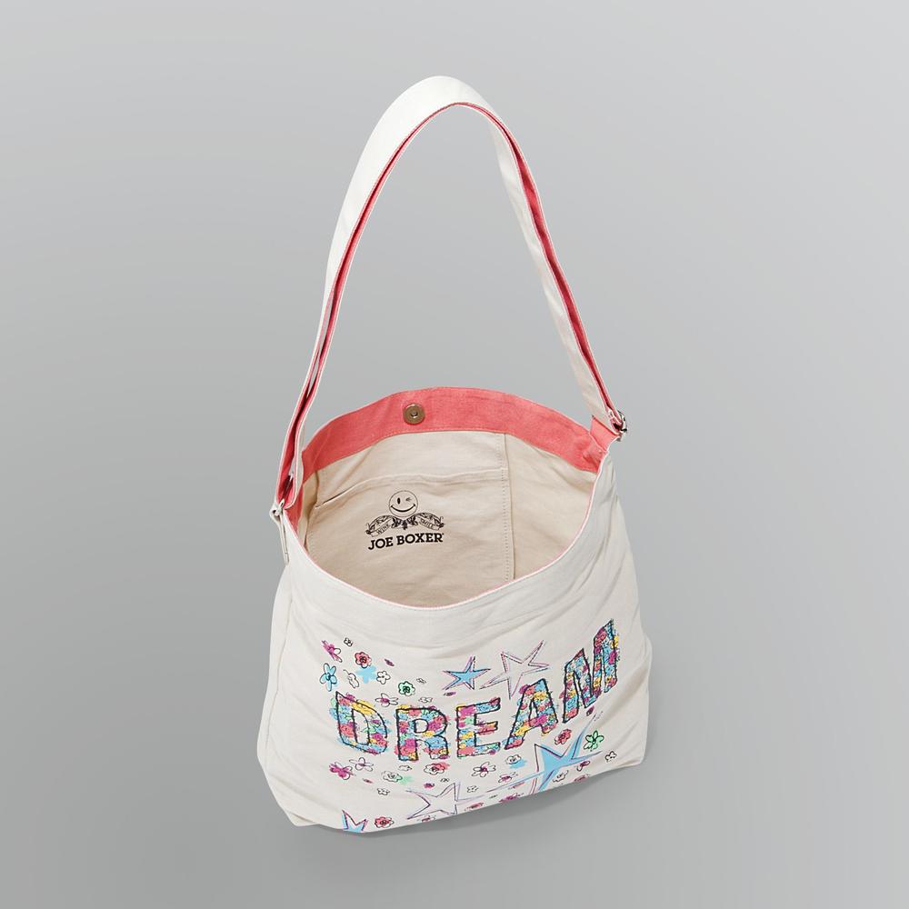 Joe Boxer Dream Crossbody Canvas Tote Bag