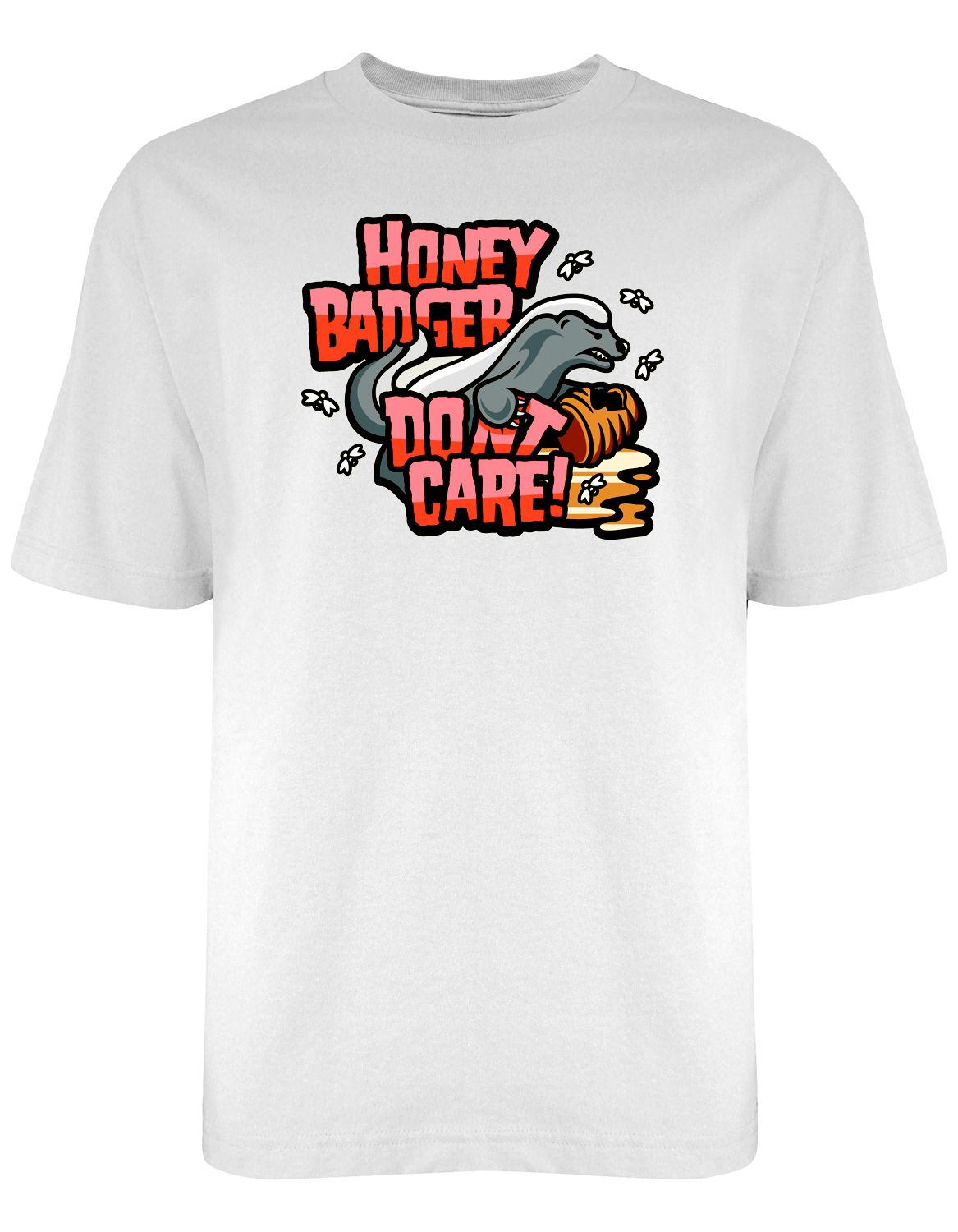 Men&#8217;s Honey Badge T-Shirt White