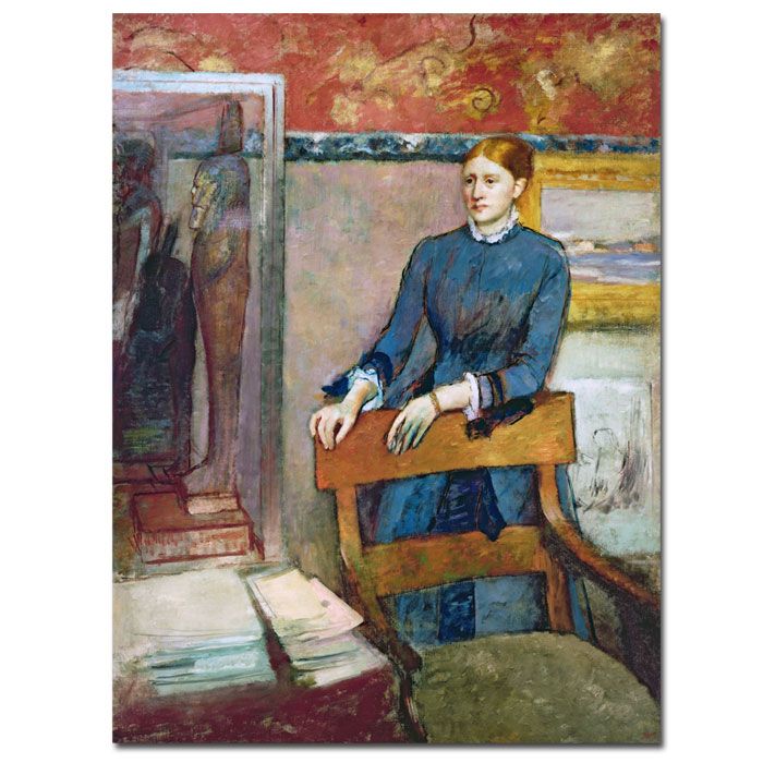 Trademark Global 18x24 inches Edgar Degas "Helene Routart in Her Father's Study" 18x24 inches