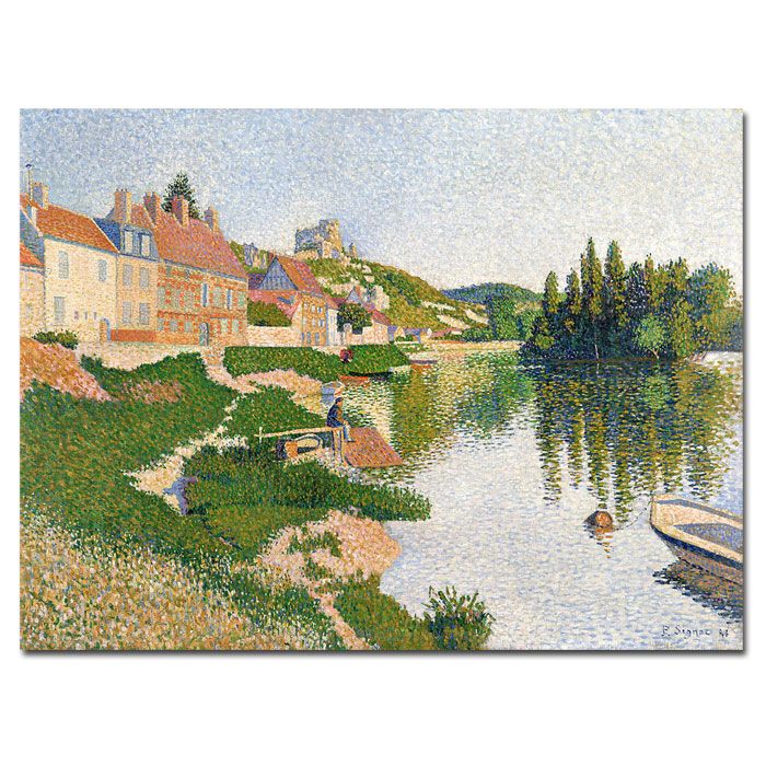 Trademark Global 26x32 inches Paul Signac "River Bank Petit-Andely 1886