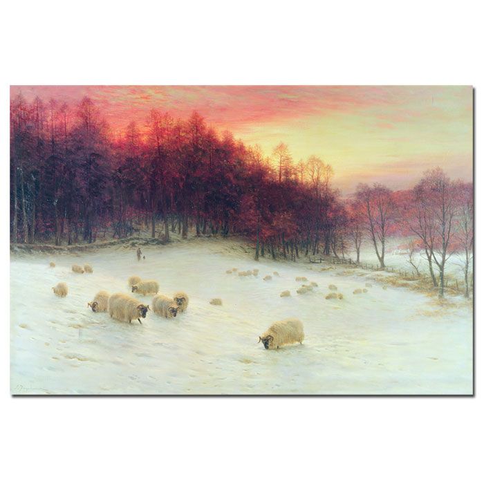 Trademark Global 35x47 inches Joseph Farquharson "Glowing Evening Hours in the West"