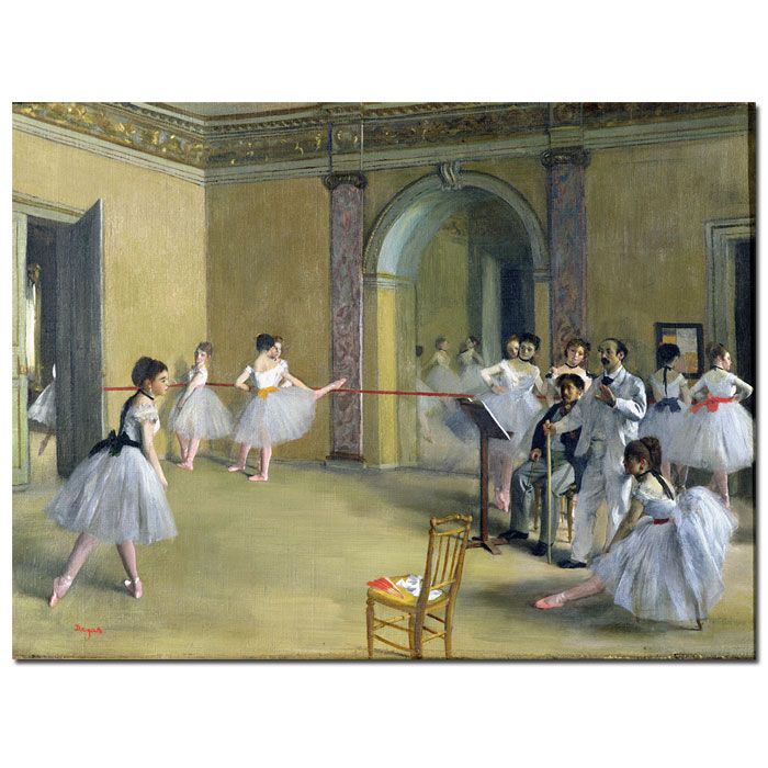 Trademark Global 18x24 inches "The Dance Foyer - 1872" by Edgar Degas