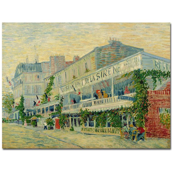 Trademark Global 18x24 inches Vincent van Gogh "Restaurant de la Sirene 1887"