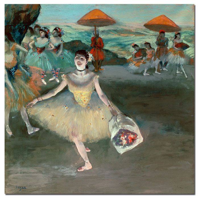 Trademark Global 24x24 inches Edgar Degas "Dancer with Bouquet 1877"