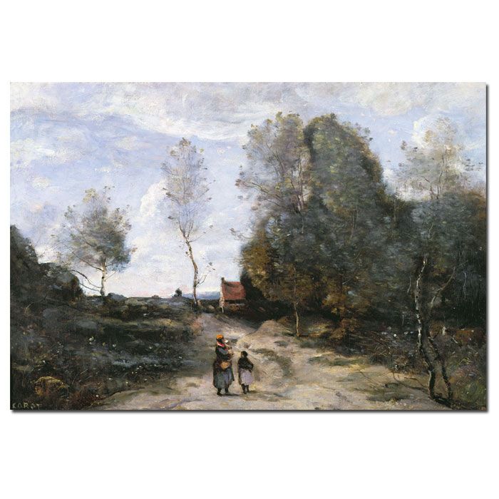 Trademark Global 22x32 inches Jean Corot "The Road" 22x32 inches