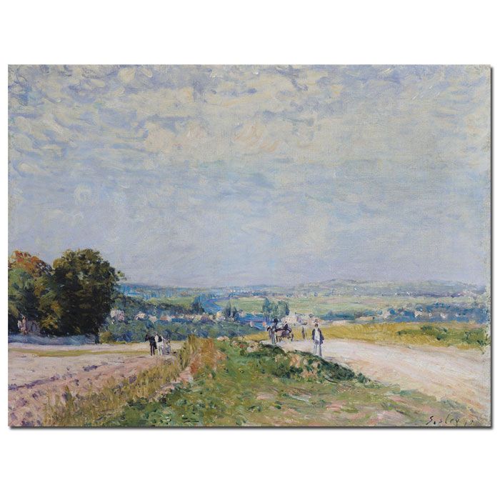 Trademark Global 35x47 inches Alfred Sisley "Road to Montbuisson at Louveciennes"