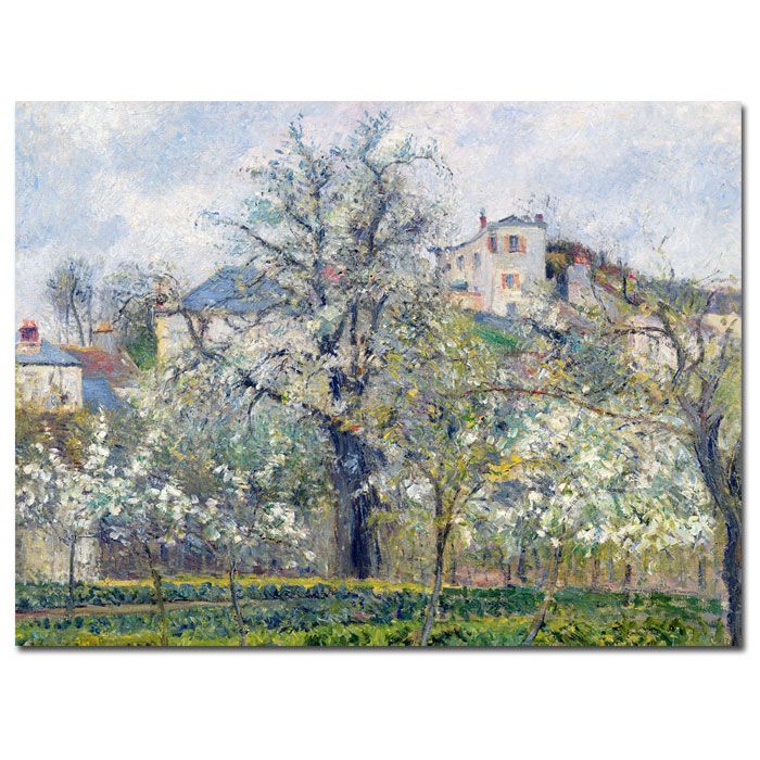 Trademark Global 18x24 inches Camille Pissarro "The Garden at Pontoise 1877"