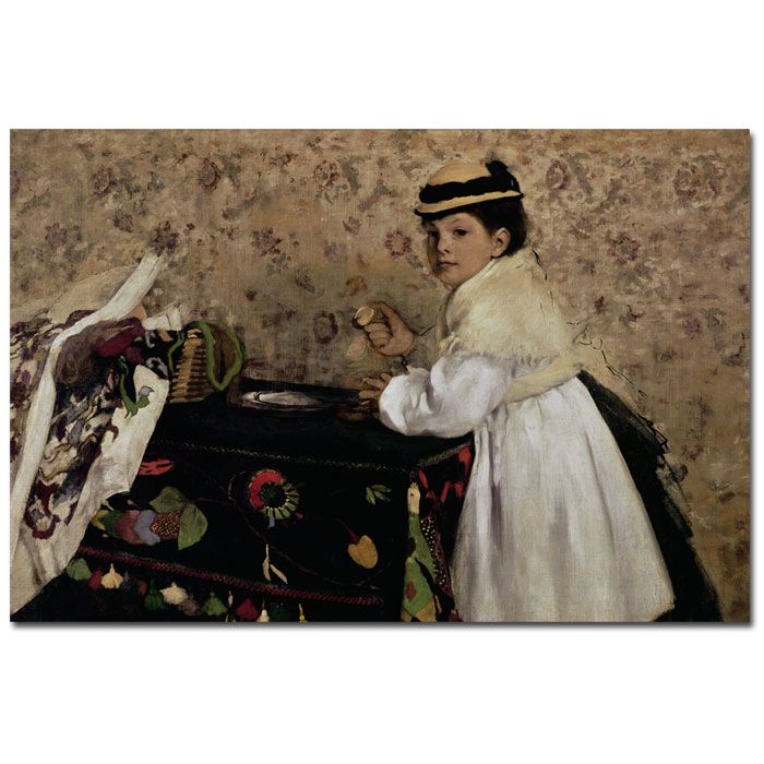 Trademark Global 22x32 inches Edgar Degas "Portrait of Miss Valpincon; 1869"