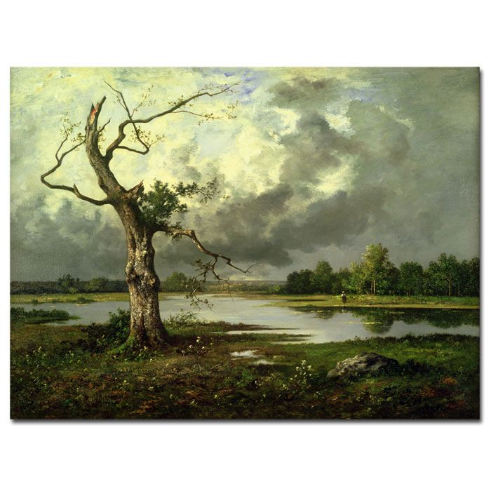 Trademark Global 18x24 inches Leon Richet "French River Landscape"