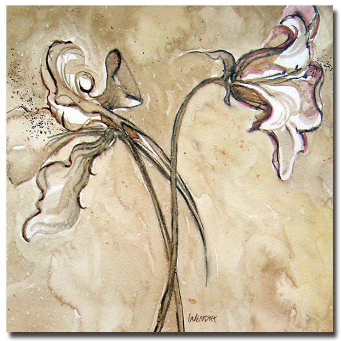 Trademark Global Wendra 'Flower Talks' Canvas Art