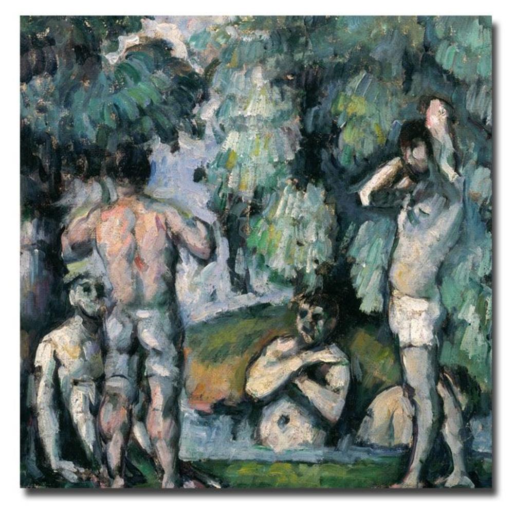 Trademark Global 24x24 inches Paul Cezanne "The Five Bathers"