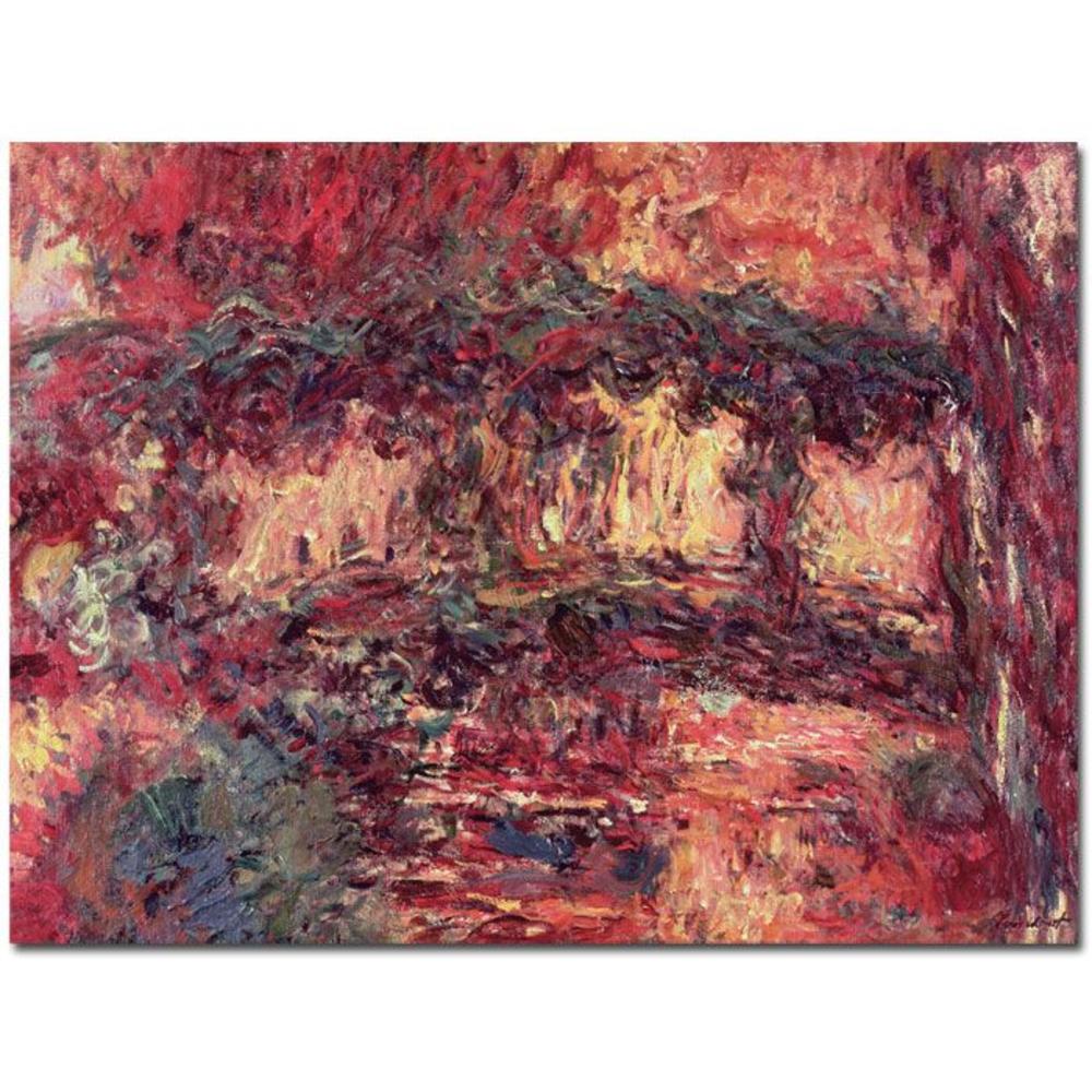 Trademark Global 35x47 inches Claude Monet "Japanese Bridge at Giverny  1923"