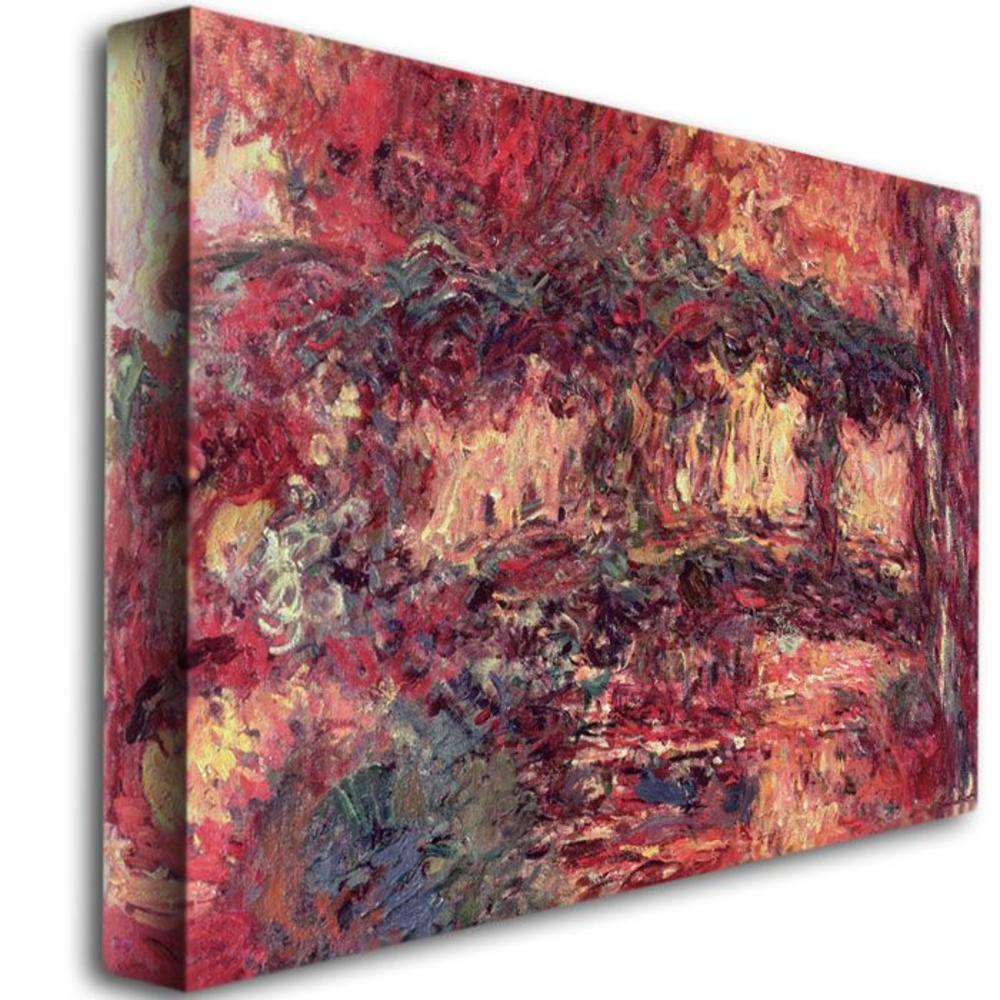 Trademark Global 18x24 inches Claude Monet "Japanese Bridge at Giverny  1923"