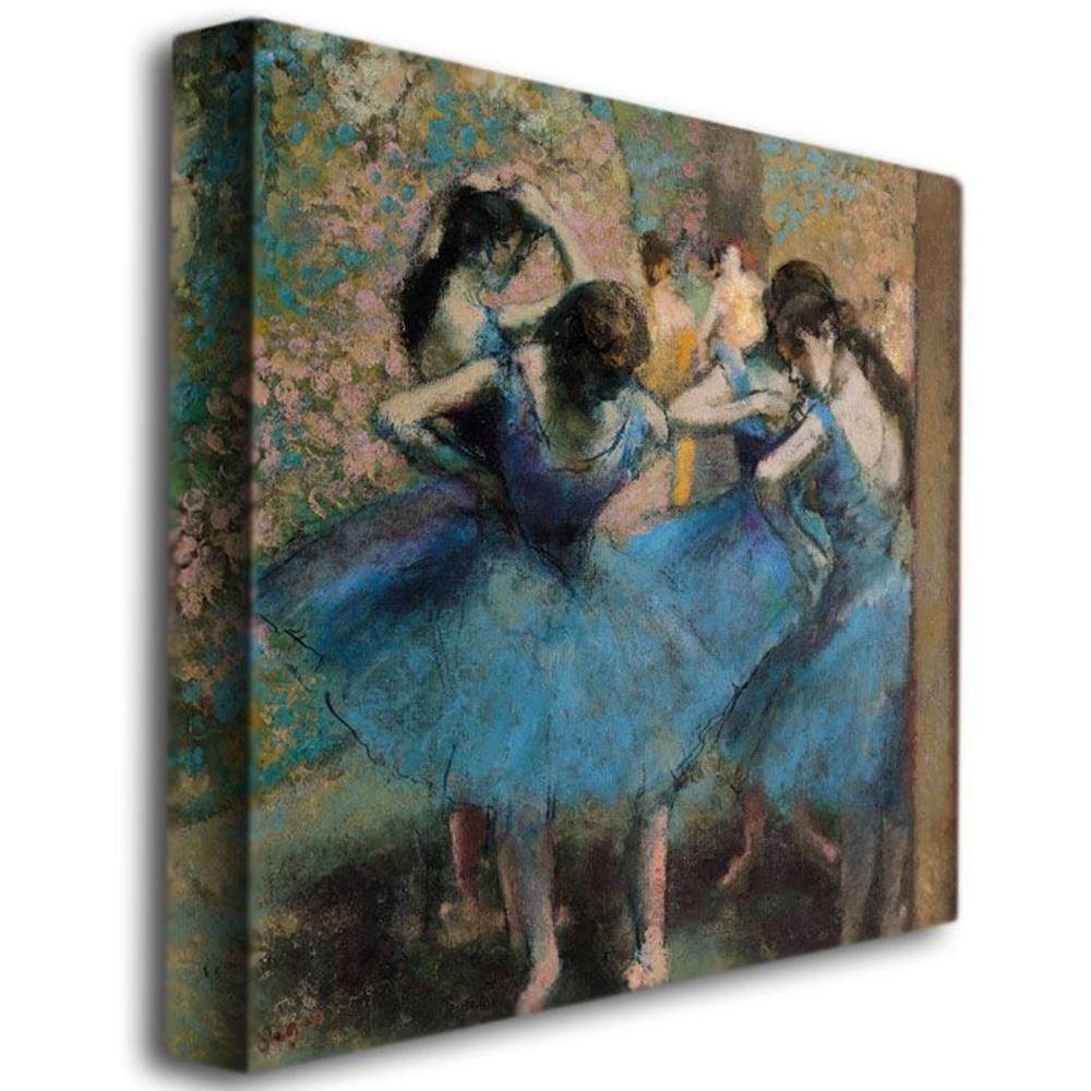 Trademark Global 35x35 inches "Dancers in Blue - 1890" by Edgar Degas
