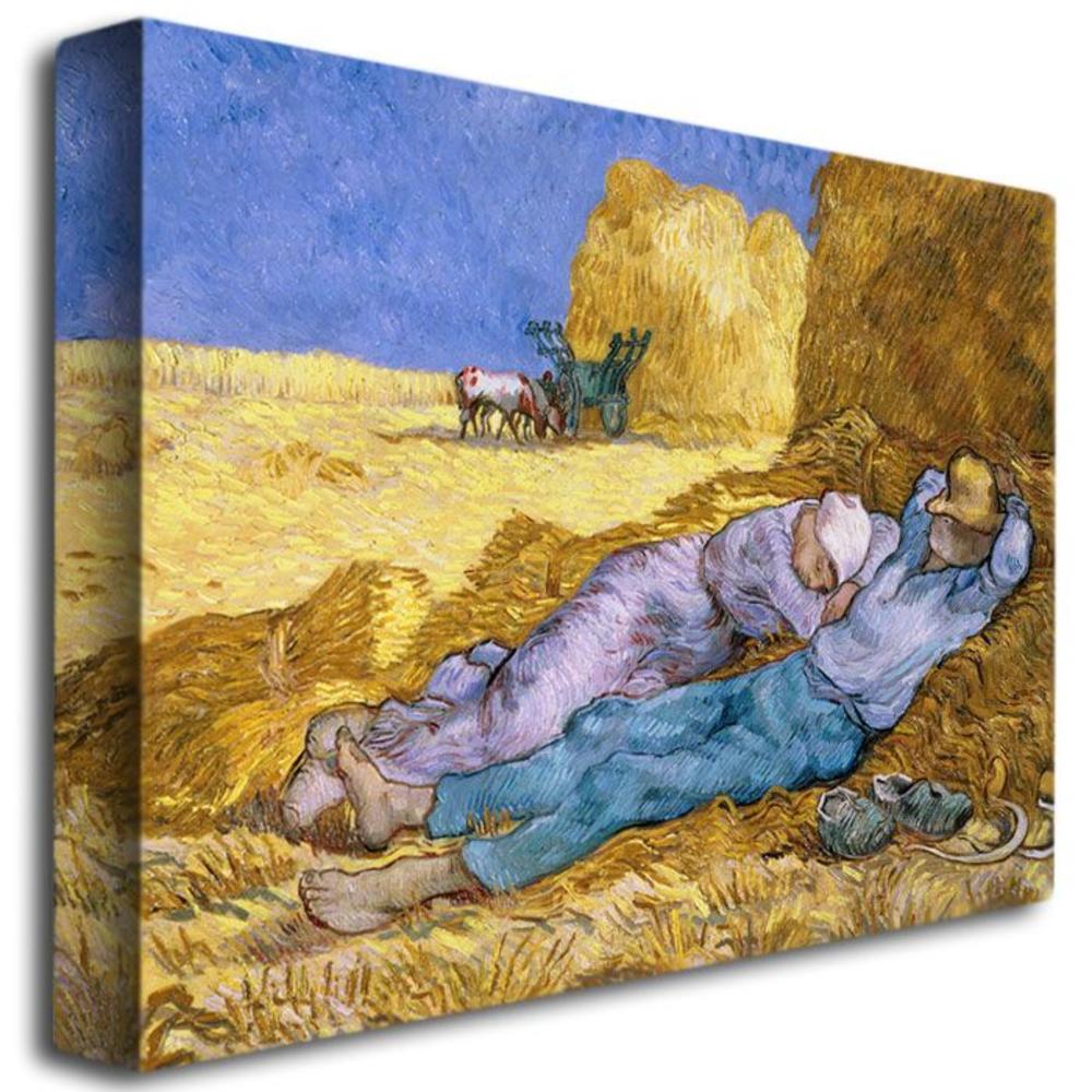 Trademark Global 18x24 inches Vincent van Gogh "Siesta  After Mille  1890"
