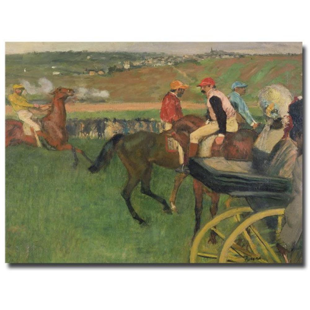 Trademark Global 35x47 inches Edgar Degas "The Race Course"