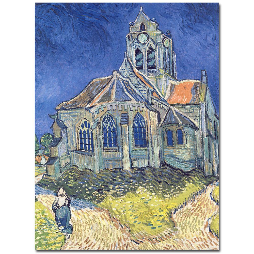 Trademark Global 26x32 inches Vincent van Gogh "Church at Auvers-sur-Oise  1890"