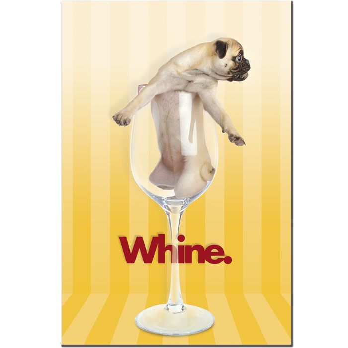 Trademark Global 14x19 inches "Pug Whine" by Gifty Idea Greeding Cards and Such!