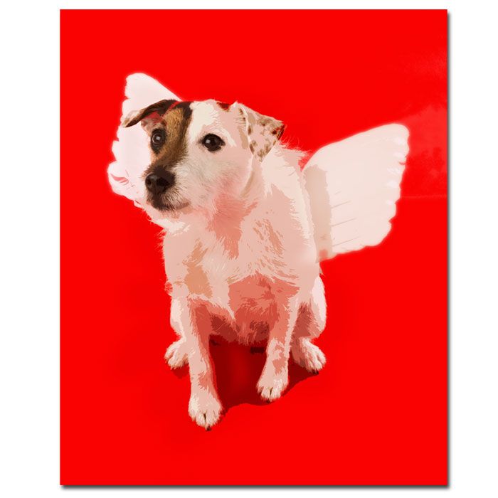 Trademark Global 35x47 inches "Jack Angel" by Gifty Idea Greeting Cards and Such!
